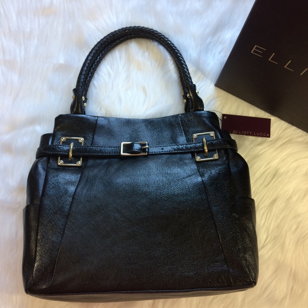 Elliott Lucca cardoba box tote leather bag